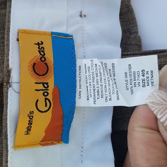 Haband Gold Coast Brown Slacks 40S - Picture 4 of 9